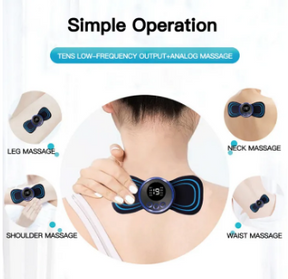 Mini Body Massager Pulse Neck Pain Relief Ems